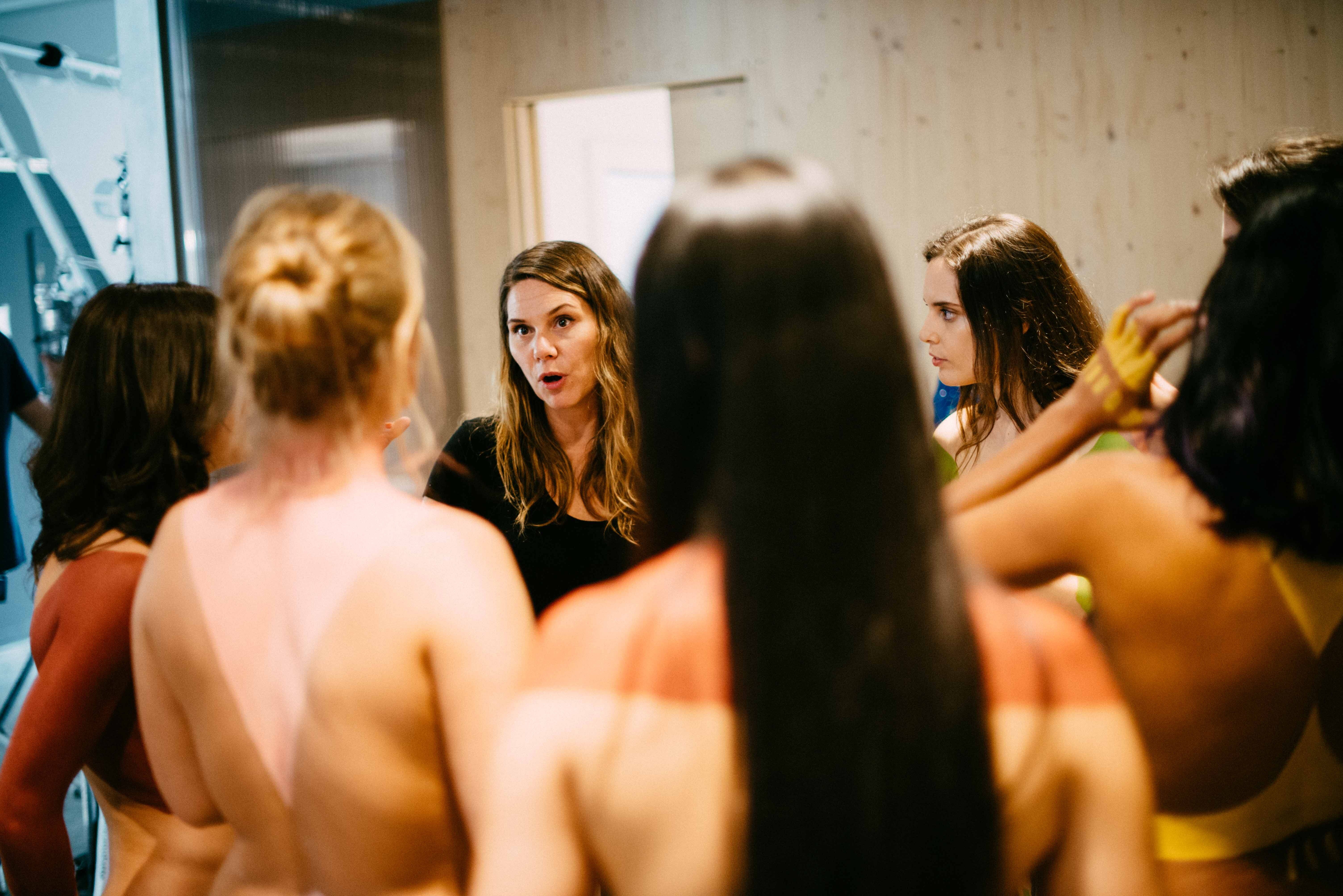 Erika Lust directing in the film Female Pleasure Circle