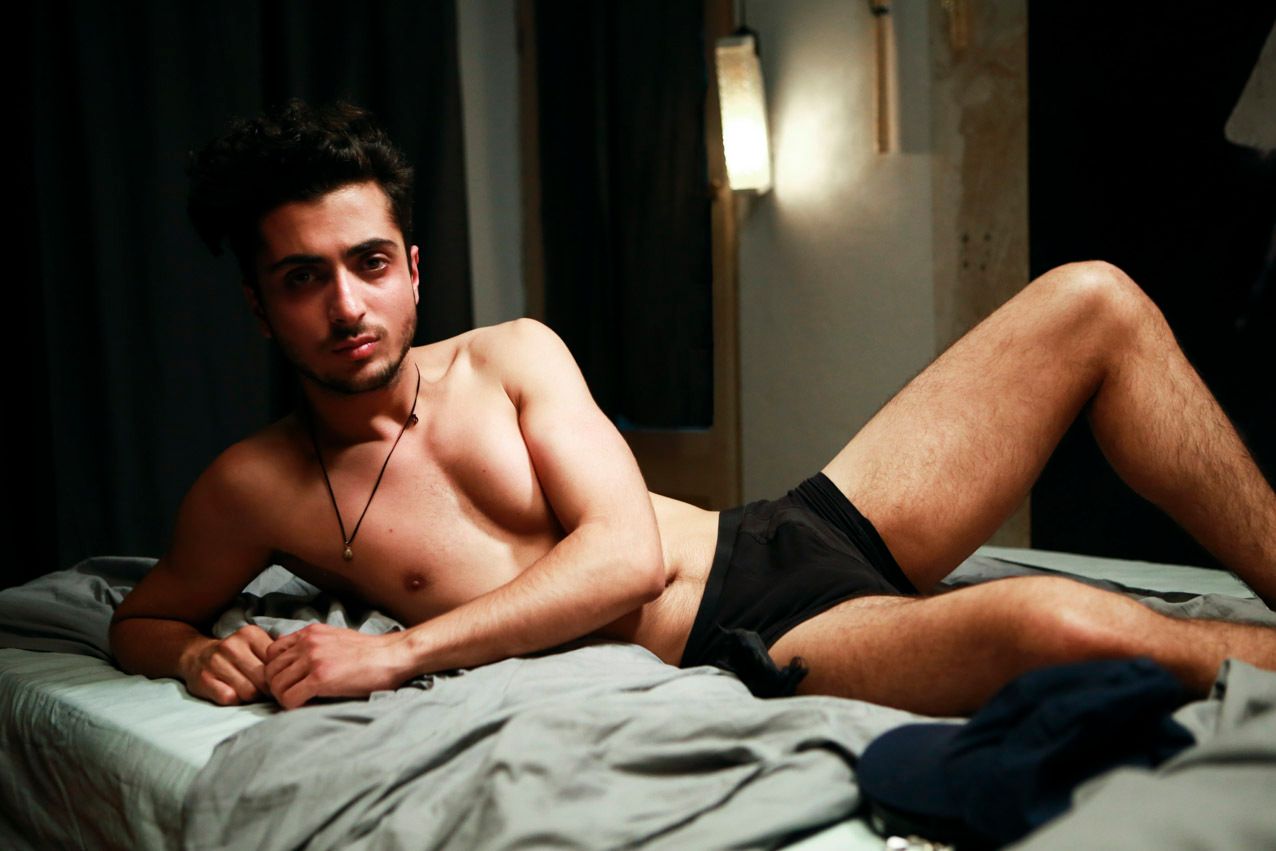 a gay erotic film still from 'Refugee's Welcome' on XConfessions by Erika Lust