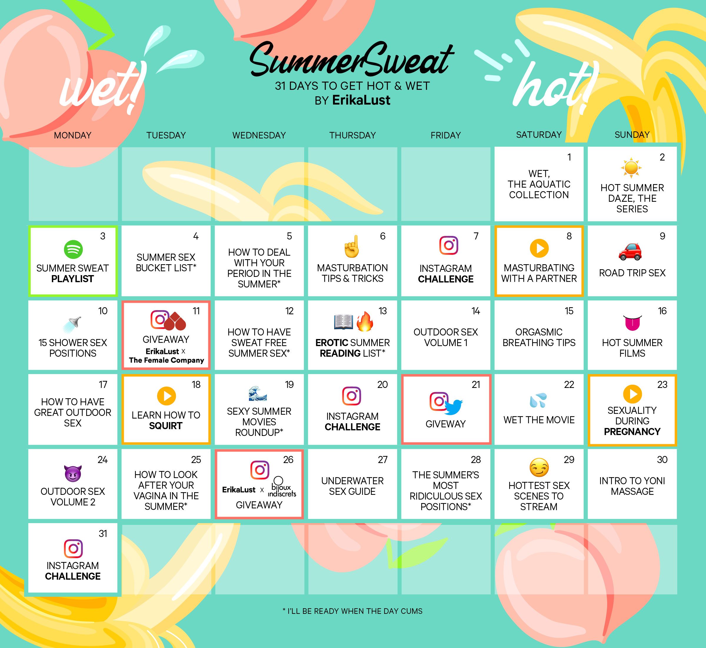 Erika Lust Summer Calendar 