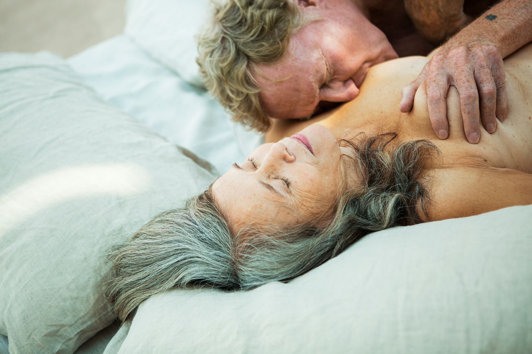 Film still from Erika Lust senior sex adult film Soul Sex with John & Annie 