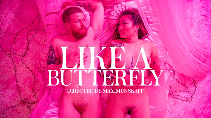 an erotic film cover from 'Like a Butterfly' on XConfessions by Erika Lust