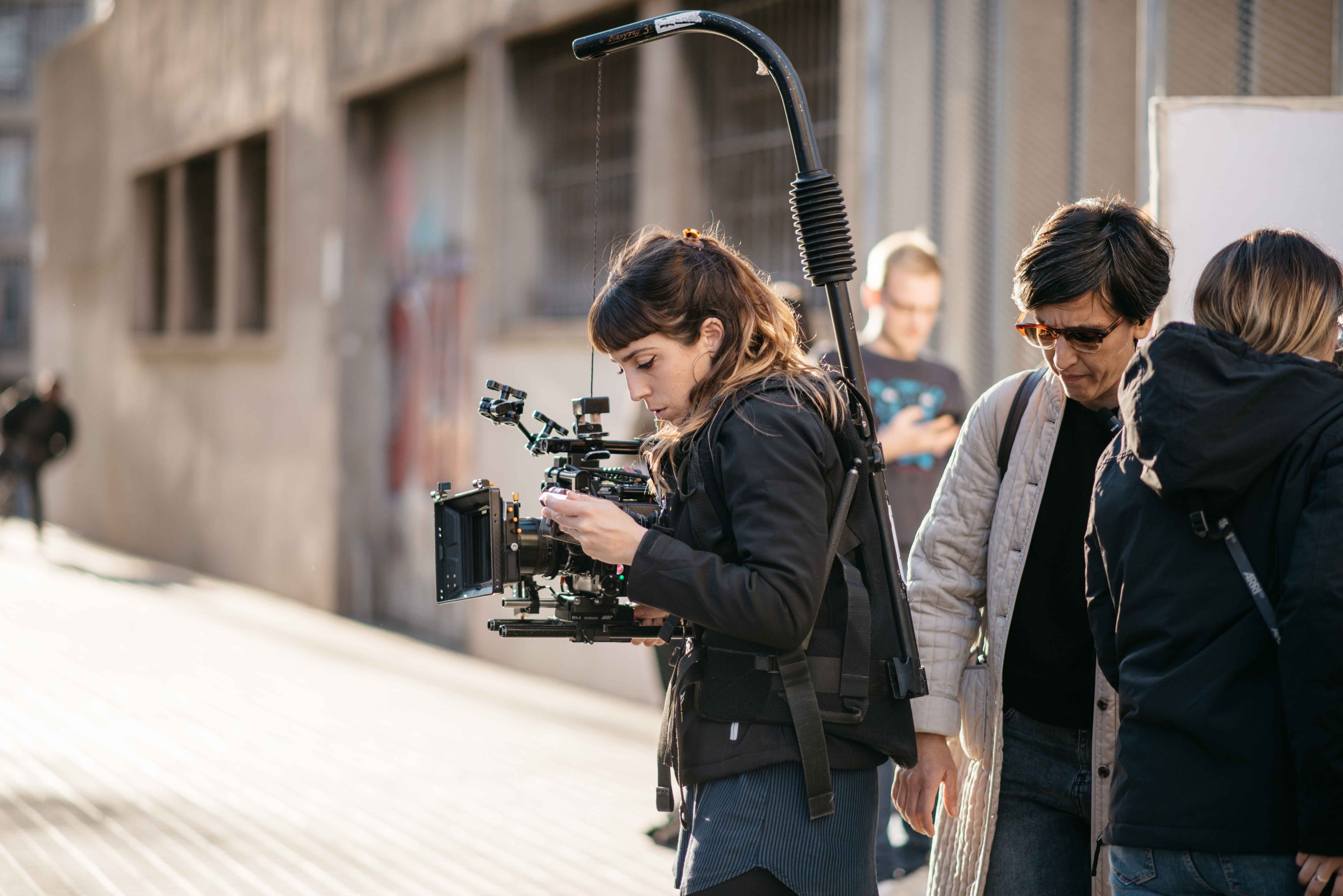 Thais Catala filming on set of Lust Cinema original Safe Word