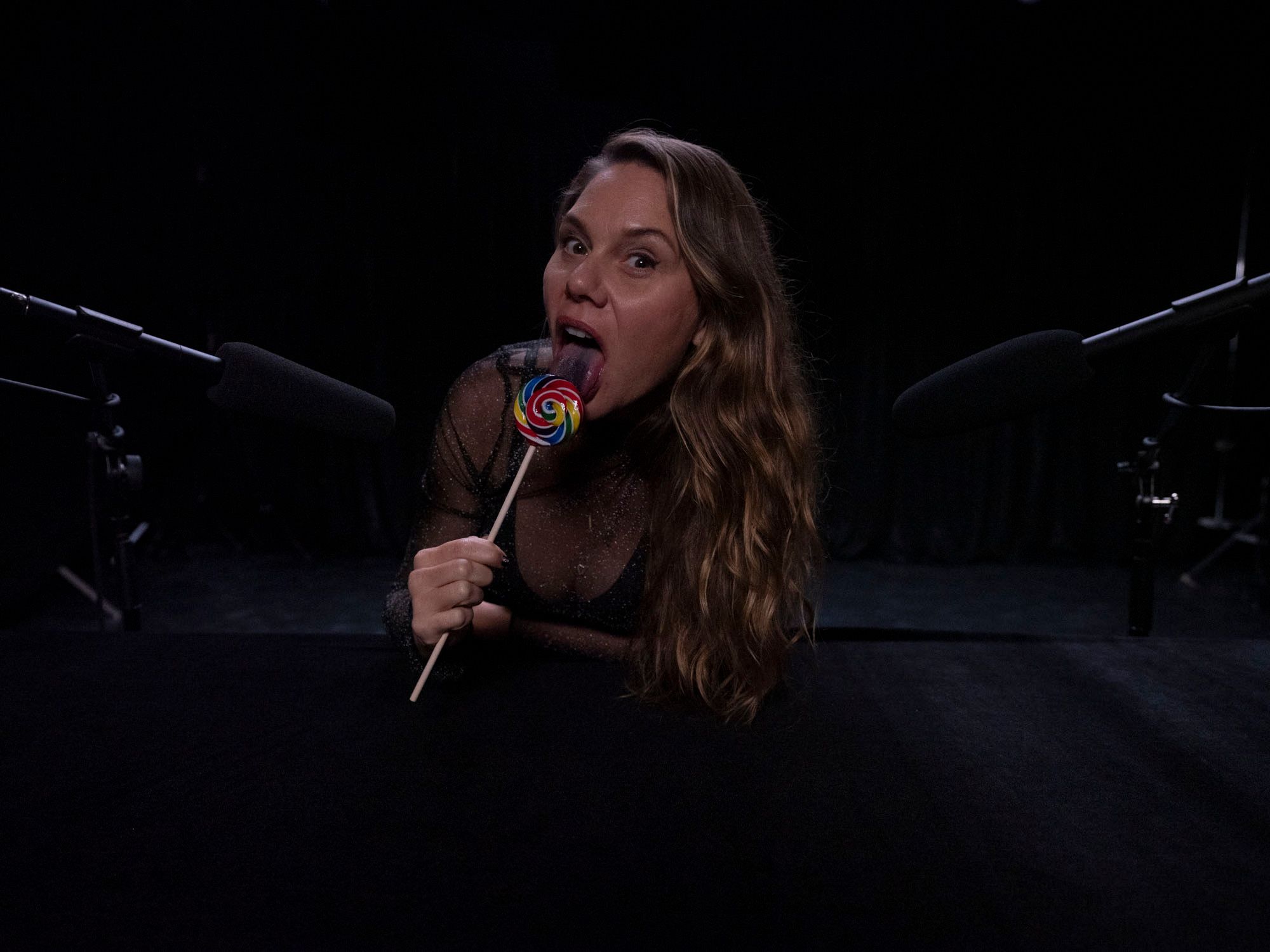 Adult director Erika Lust behind the scenes of ASMR porn movie 