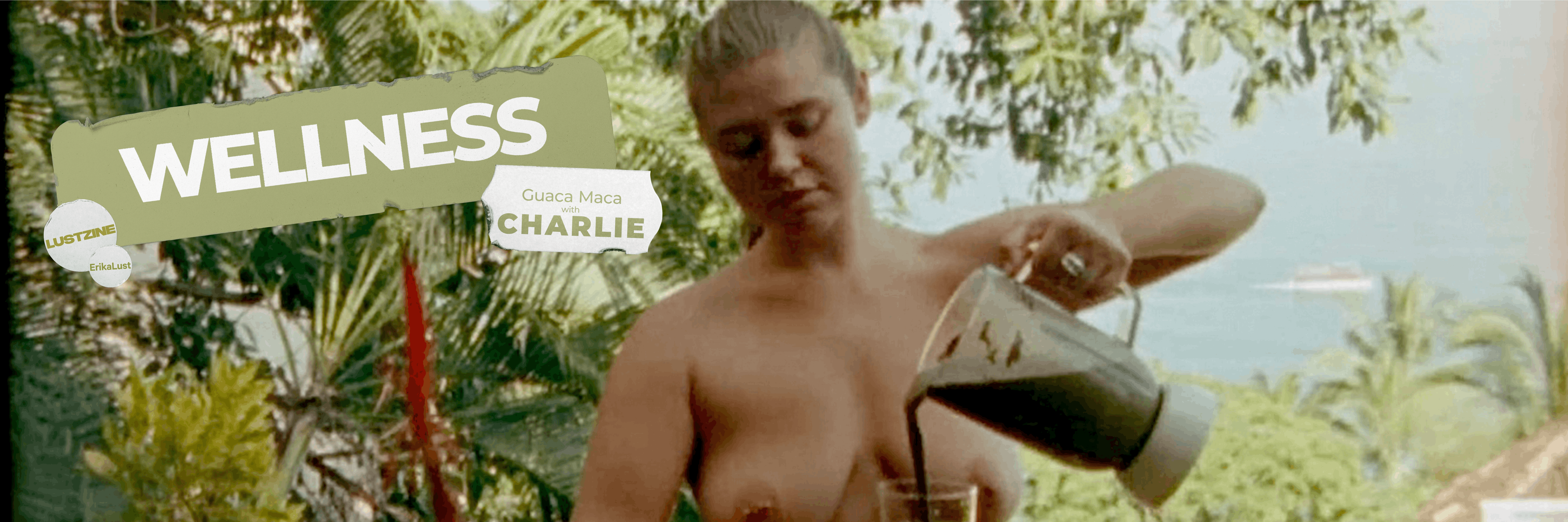 Lust Zine Wellness Series cooking naked with Charlie Max
