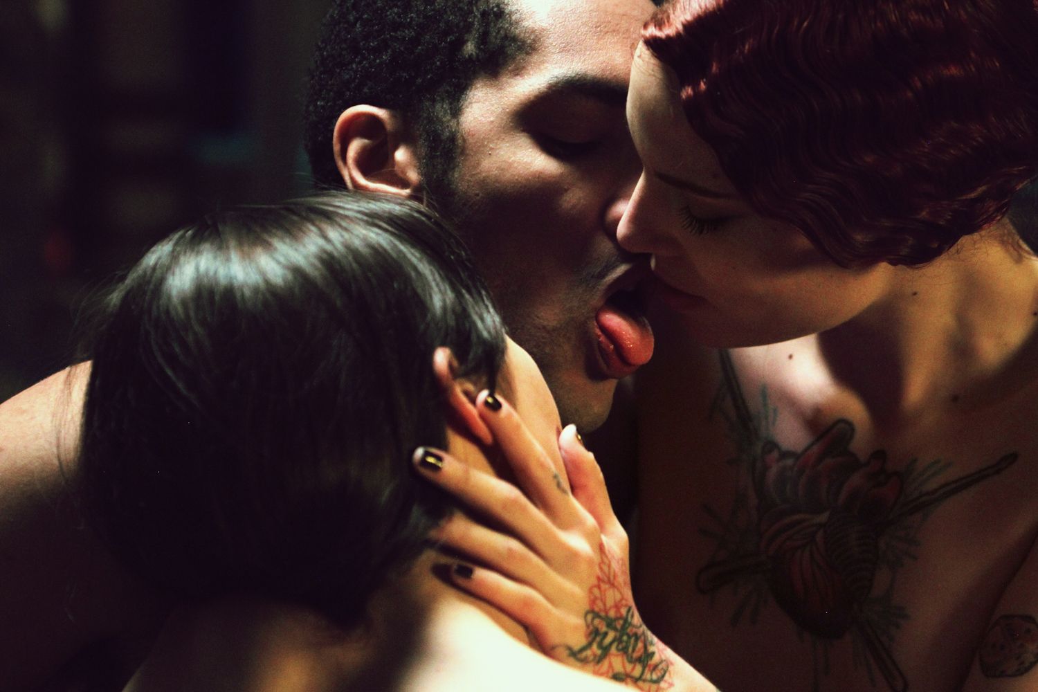 Film still from threesome adult movie The ultimate kink