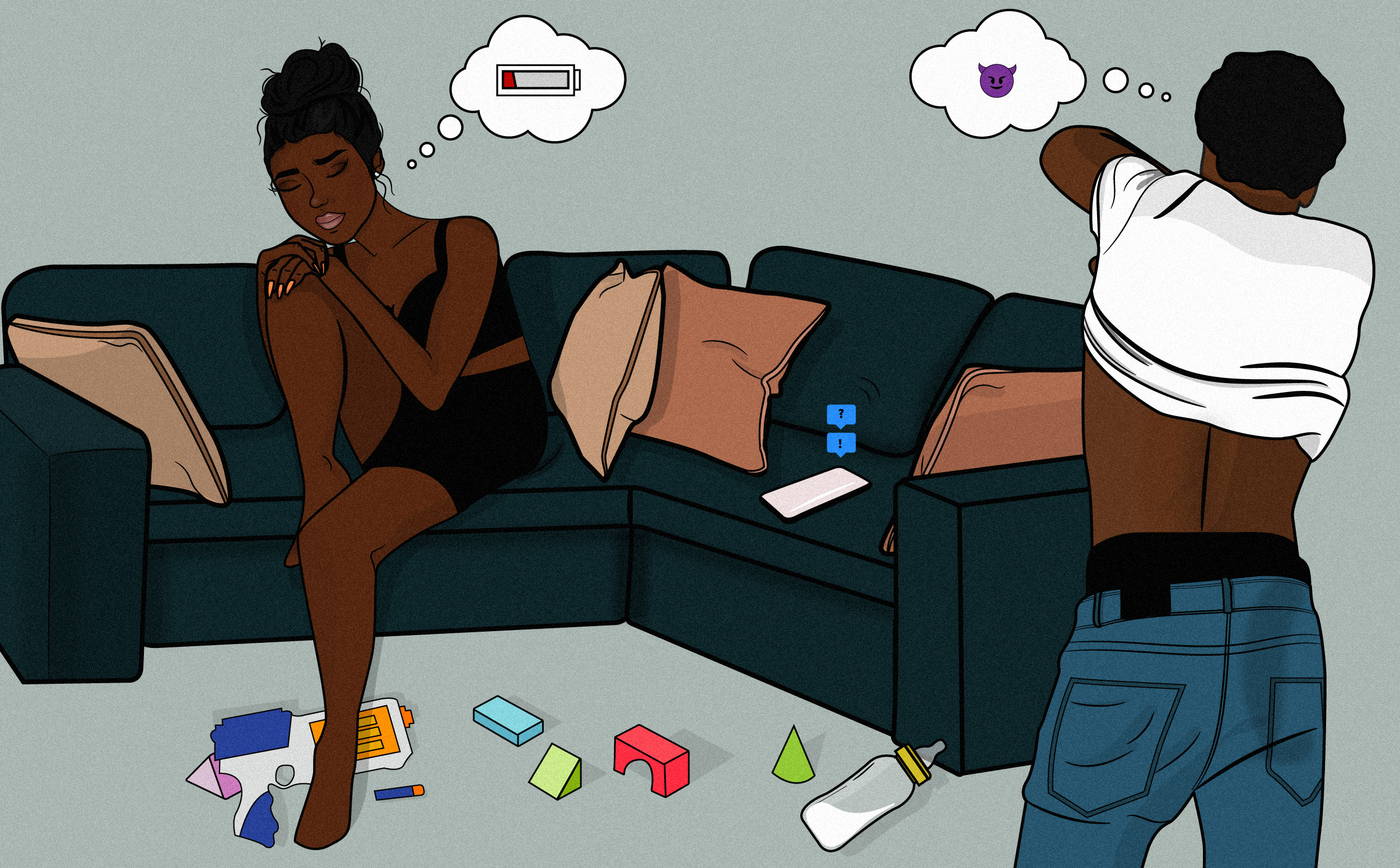 illustration of a couple by Visual-ess for Ask Lust