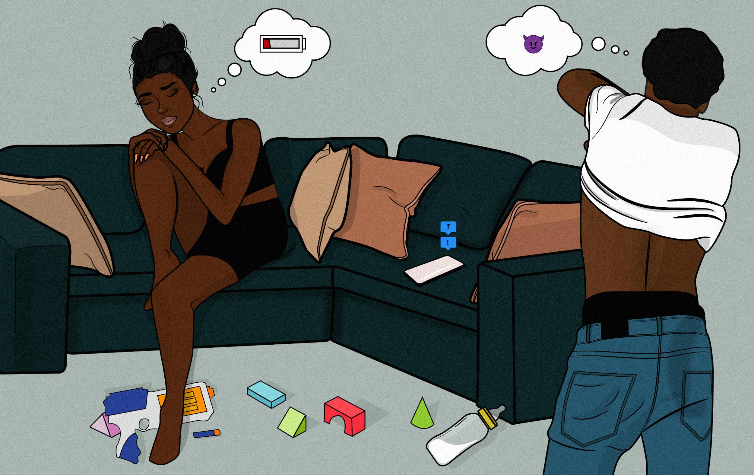 illustration of a couple by Visual-ess for Ask Lust