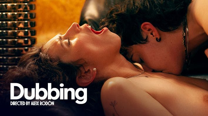 a queer erotic film still from 'Dubbing' on XConfessions by Erika Lust