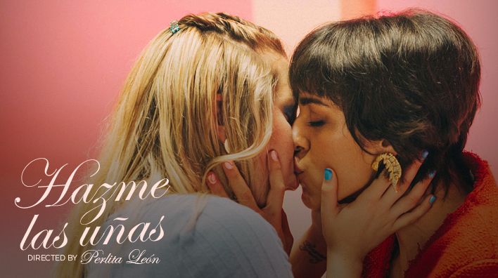 a lesbian erotic film still from 'Hazme las Uñas' on XConfessions by Erika Lust 