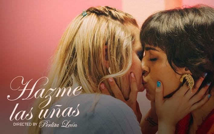 a lesbian erotic film still from 'Hazme las Uñas' on XConfessions by Erika Lust 