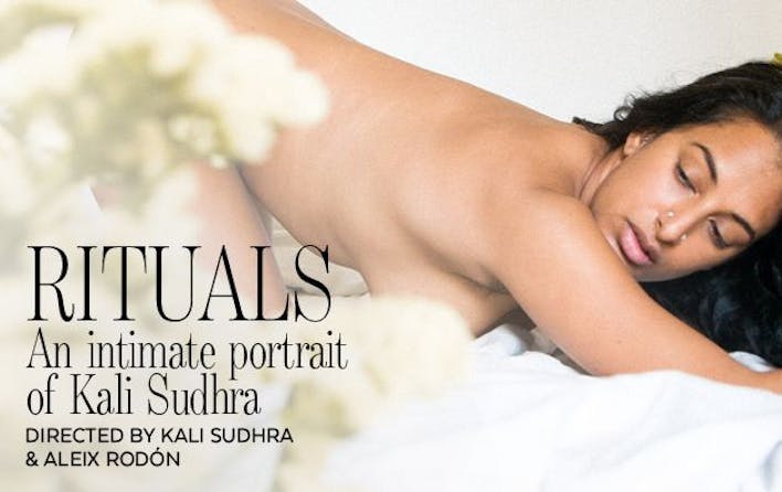 an erotic film still starring Kali Sudhra