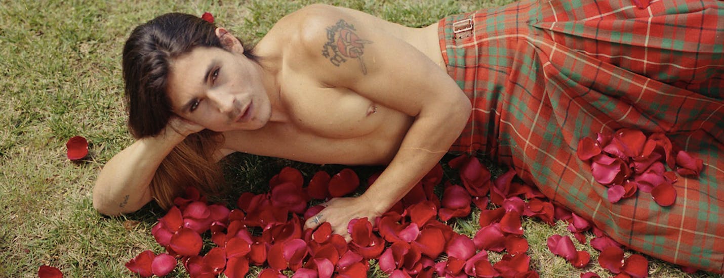an erotic film still from 'Men in Kilts' on XConfessions by Erika Lust