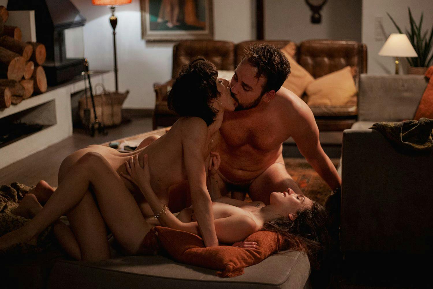 a threesome porn film still from 'Three' on Lust Cinema by Erika Lust