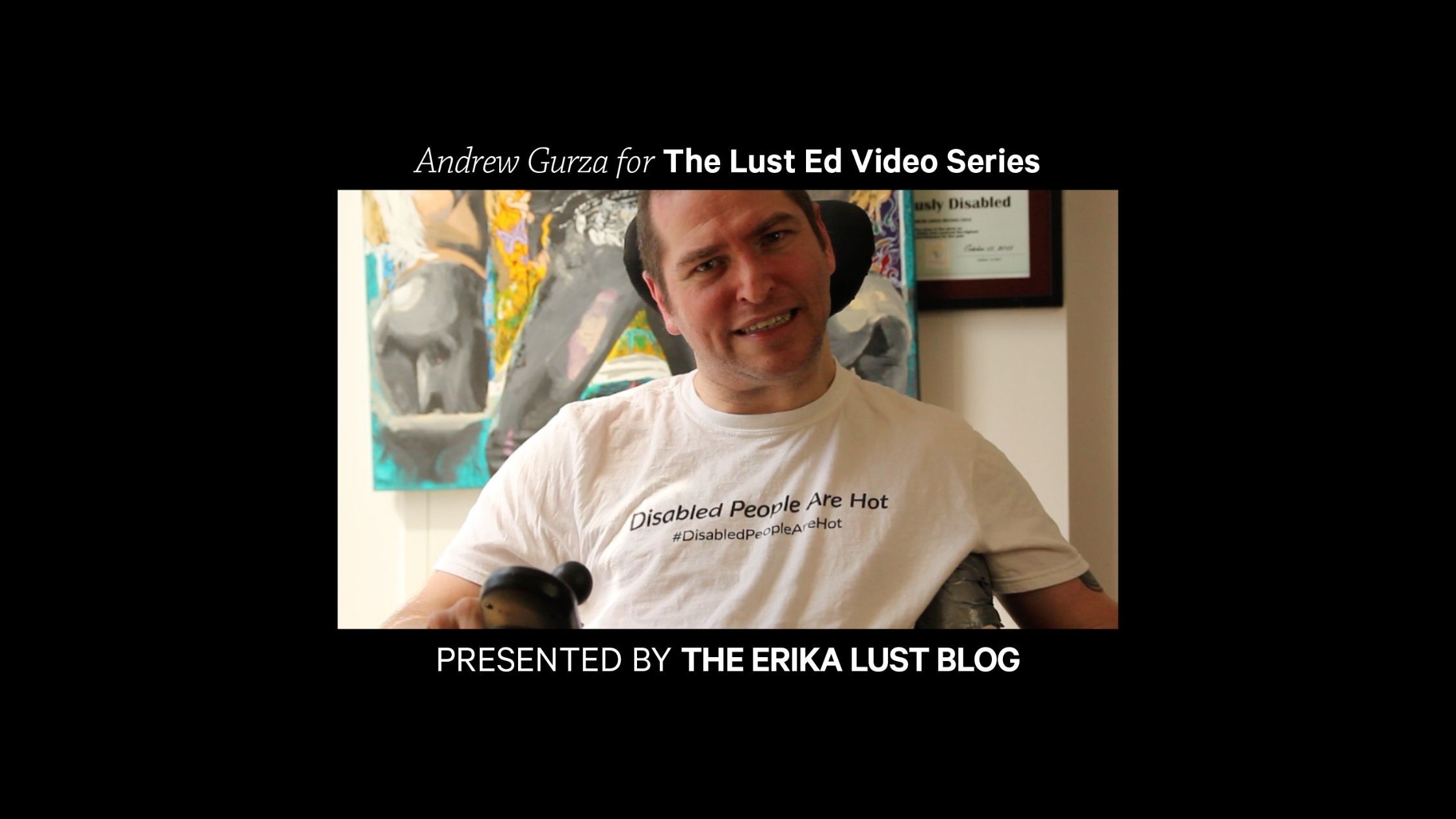 Article header video: Getting off as a Gimp: Masturbation and Disability