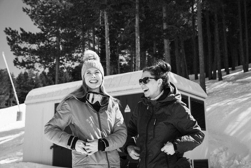 Erika Lust and Anya Olsen BTS of the explicit short film The Ski Instructor
