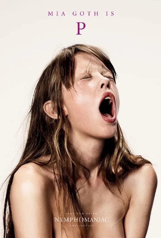 Mia Goth in the adult film Nymphomaniac cover photo