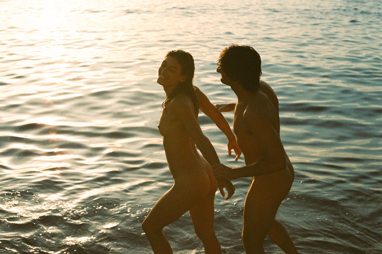 Film still from Erika Lust indie adult film El Chico de La Playa Nudista